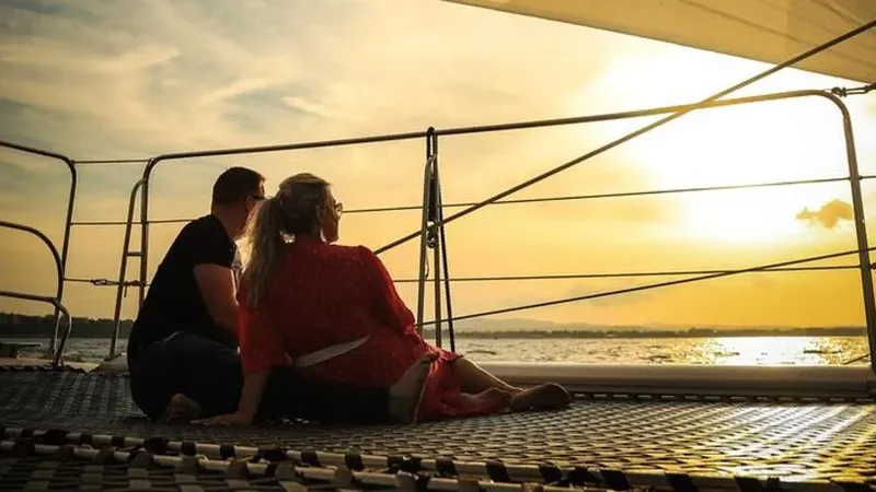Sunset catamaran cruise — Sunny Beach and Nesebar